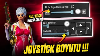 PUBG MOBİLE HIZLI KOŞU HASSASİYETİ amp JOYSTİCK BOYUTU NASIL OLMALI  EN İYİ PUBG AYARLARI [upl. by Emyle756]