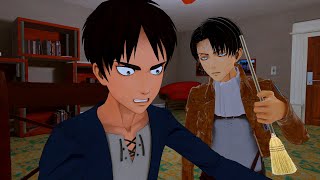 Levi Sees Erens Dirty Room AOT VR [upl. by Ydnik425]