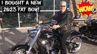 I Bought a New 2023 Fat Boy Harley Davidson Motorcycle [upl. by Rizika]