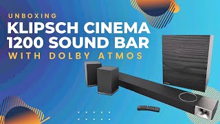 Unboxing Klipsch Cinema 1200 Sound Bar Surround System [upl. by Fidelas211]