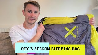 OEX Evolution Fathom EV 300 3 Season Sleeping Bag [upl. by Fernande]