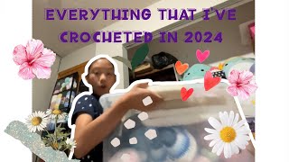 SHOWING YOU EVERYTHING THAT I’VE CROCHETED IN 2024  crochet 🧶 [upl. by Salli]