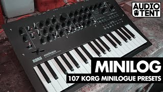 Korg Minilogue Presets Audiotent Minilog Melodic Techno [upl. by Auria]