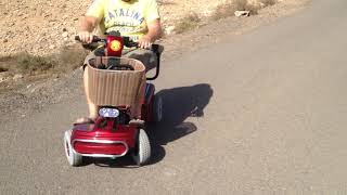 Colin furze 60 mph mobility scooter in fuerteventura [upl. by Acinimod809]