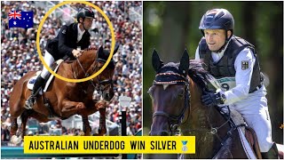 🇦🇺 Christopher Burtons epic comeback to win Silver at equestrian jumping Michael JungOlympic 2024 [upl. by Donelle]