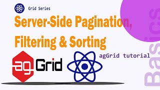 React AgGrid Tutorial ServerSide Pagination Filtering Search and Sorting  Codenemy Tutorial [upl. by Llewop]