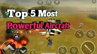 Gunship Battle  Top 5 Most Powerful Fighter Aircraft [upl. by Auhsaj]