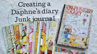 Creating a Daphnes Diary junk journal daphnesdiary junkjournal [upl. by Hendrix]