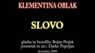 Klementina Oblak  SLOVOavi [upl. by Sucramraj]