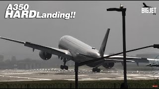 BOSH A350 HARD LANDING 😮 [upl. by Ennaej]