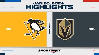 NHL Highlights  Penguins vs Golden Knights  January 20 2024 [upl. by Sacha959]