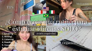 ¿Cómo crear una rutina para estudiar idiomas SOLOA HORARIO SEMANAL Spanish blog with subs [upl. by Coffin]