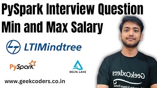 Most Important Question of PySpark in LTIMindTree Interview Question  Salary in each department [upl. by Ayanat]