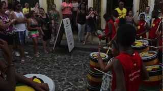 Olodum Escola Percussão no Pelourinho Salvador de Bahia 2013 [upl. by Atinel]