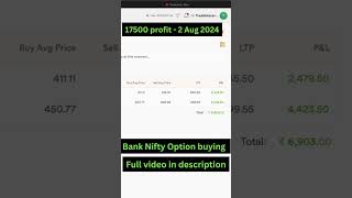 LIVE Options buying  17500 Profit  2 Aug 2024 banknifty trading TheTradeblazer [upl. by Nwahsat109]