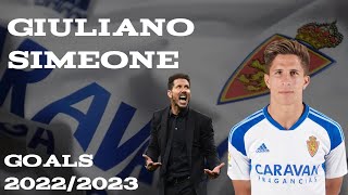 🇦🇷Giuliano Simeone All Goals Real Zaragoza  La Liga 2 20222023 [upl. by Sieber]