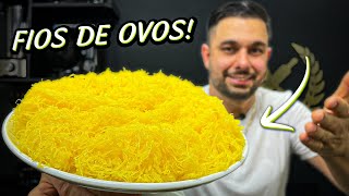 FIOS DE OVOS  POUCOS INGREDIENTES E FÁCIL DE FAZER [upl. by Anar]