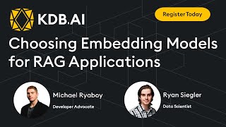 Choosing Embedding Models for RAG Applications [upl. by Jamin]