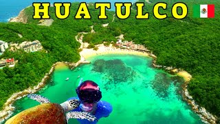 Huatulco the best beach town in Mexico wonderful bays coves and beach with clear turquoise waters [upl. by Okubo]