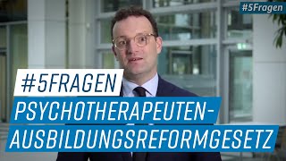 5Fragen zum Gesetz zur Reform der Psychotherapeutenausbildung [upl. by Colner59]