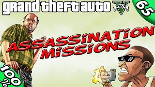 GTA V  ALL Optional Assassination Missions 100 GOLD Walkthrough [upl. by Furnary139]