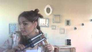 BELLEZA  Ondas con Waflera de Revlon Jumbo [upl. by Resee]