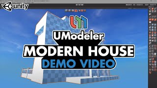 Modern House  UModeler Demo Reel [upl. by Adnalra]