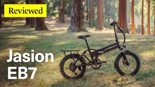 Electric Fat Tire Folding Bike for 999 Jasion EB7 Folding Fat Tire electricbike Review [upl. by Siskind]