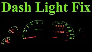 How to Replace Dashboard Lights In Depth [upl. by Cave]