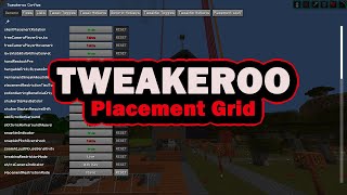 Tweakeroo Placement Grid  quickly place torches equal distance apart minecraft [upl. by Margery]