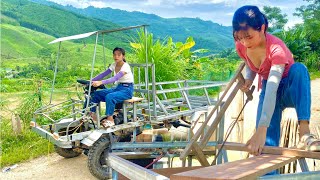 timelapse video 15 days to build a4wheel truck with strong transmission 1000kg [upl. by Packton]