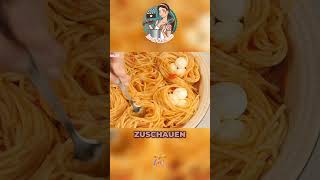 Leckere Spaghetti Nester mit Mozzarella Füllung Einfaches Rezept kochkino pasta rezept [upl. by Hax]