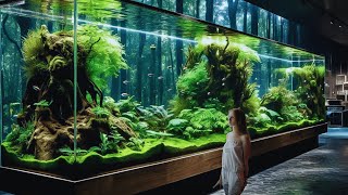 Discovering the Most Beautiful and Larger Fish Tank Aquatic Masterpieces [upl. by Aivax]