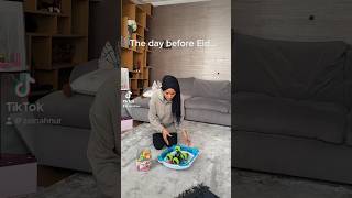 A DAY BEFORE EID… shortsviral eid eidmubarak muslim islamicvideo muslimhumor hijabi [upl. by Nylodam]