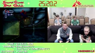 Spider Man  SPEED RUN in 04155 by Bonesaw577 PS1 SGDQ 2013 [upl. by Annaohj820]