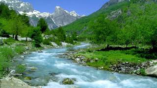 4k Mountain River flowing in Albania theth Relaxing River White Noise Nature Sounds for Sleeping [upl. by Clellan]