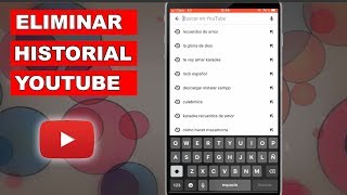 Como eliminar historial de búsqueda de YouTube en mi celular Iphone Android Pc [upl. by Bui]