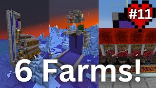 I Built 6 New Farms in Hardcore Minecraft 11 [upl. by Andrey]