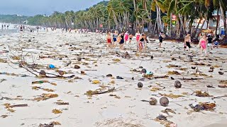 Look This is BORACAY White Beach on July 23 2024 Bagyong Carina [upl. by Willette]