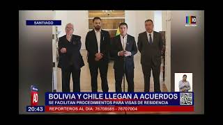 Bolivia y Chile llegan a acuerdos [upl. by Hilel]