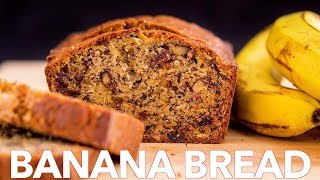 Moist Banana Bread Recipe  Sweet Bread [upl. by Assirialc]