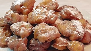 FRITTELLE di MELA il fritto più leggero del mondo una tira laltra [upl. by Lekcim638]