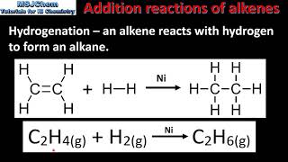 R345 Addition reactions of the alkenes [upl. by Nirehtac]