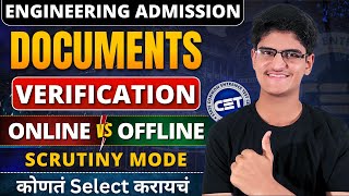 Engineering Registration Document Verification  Online VS Offline  EScrutiny amp Physical Scrutiny [upl. by Utham608]