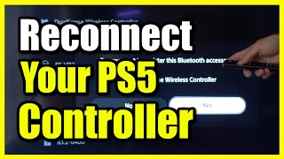 How to Reconnect amp Pair your PS5 Controller back to PS5 Fast Tutorial [upl. by Gosnell]