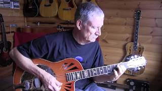 daddystovepipe talks resonator guitars Delta Resonator and Yanuziello Resophonic [upl. by Rodolph]