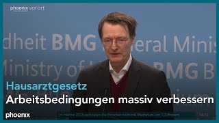 Prof Karl Lauterbach zum Kabinettsbeschluss des neuen Hausärztegesetzes am 270324 [upl. by Leihcar]