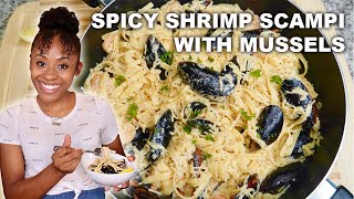 SPICY SHRIMP SCAMPI WITH MUSSELS  METHOD MASTERY  COOKING WITH KIRLYLOXS [upl. by Luz337]