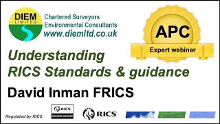 Understanding RICS Standards amp Guidance APC Expert Webinar [upl. by Adlemi]