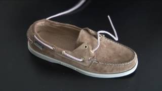 Comment remplacer les lacets cuir sur chaussure bateau [upl. by Enom]